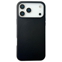 Θήκη Leather Cover with Magsafe For iPhone 17 Pro Max (6.9") Black Θήκη Leather Cover with Magsafe For iPhone 17 Pro Max (6.9") Black
