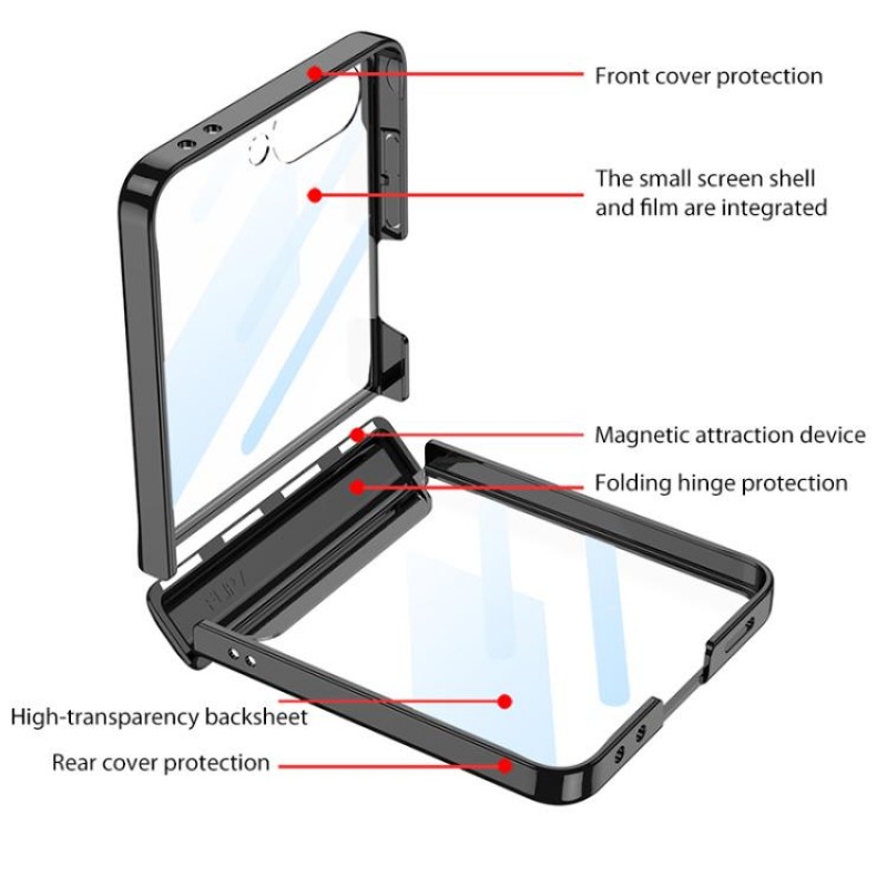 Θήκη Integrated Shockproof Magnetic Cover Samsung Galaxy Z Flip7 SM-F766 5G Blue