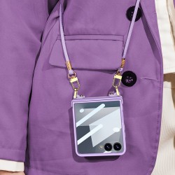 Θήκη PC Cover with Shoulder Strap Samsung Galaxy Z Flip7 SM-F766 5G Black Θήκη PC Cover with Shoulder Strap Samsung Galaxy Z Flip7 SM-F766 5G Black