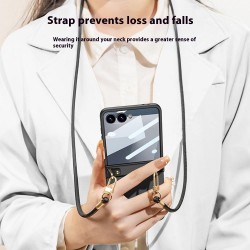 Θήκη PC Cover with Shoulder Strap Samsung Galaxy Z Flip7 SM-F766 5G Black Θήκη PC Cover with Shoulder Strap Samsung Galaxy Z Flip7 SM-F766 5G Black