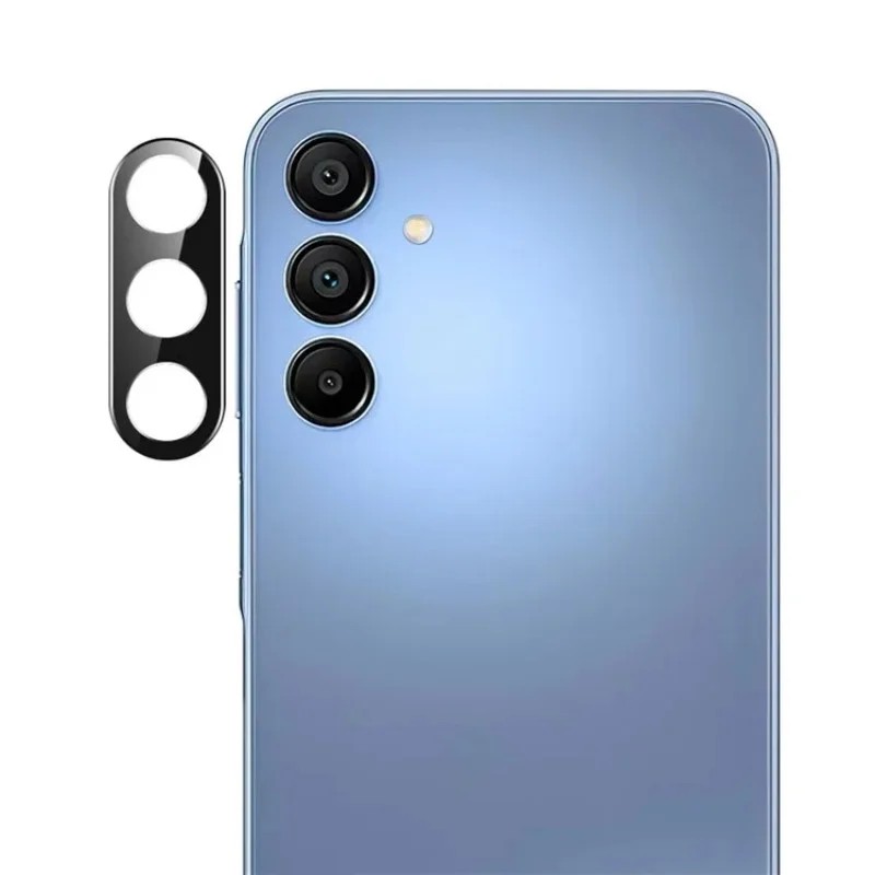 Γυαλί Προστασίας Eagle Eye Camera Lens with Metal Ring  and Positioning Plate  Samsung Galaxy A17 5G SM-A176 Tempered Glass 9H AntiCrash / AntiShock  Black