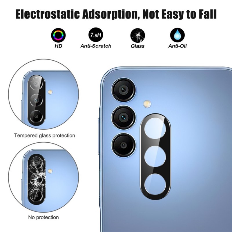 Γυαλί Προστασίας Eagle Eye Camera Lens with Metal Ring  and Positioning Plate Samsung Galaxy A57 5G SM-A576 Tempered Glass 9H AntiCrash / AntiShock  Black