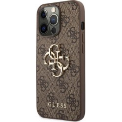 Θήκη Guess PU 4G Metal Logo Apple iPhone 13 Pro Max (6.7") Brown
