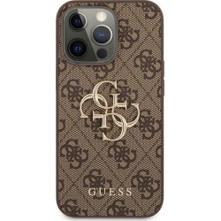 Θήκη Guess PU 4G Metal Logo Apple iPhone 13 Pro Max (6.7") Brown