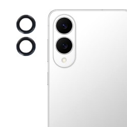 Γυαλί Προστασίας Eagle Eye Camera Lens with Metal Ring  and Positioning Plate  Samsung Galaxy S25 Edge SM-S937 Tempered Glass 9H AntiCrash / AntiShock  Black
