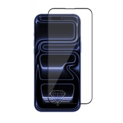 Γυαλί Προστασίας Full Face Glass 3D Diamond Apple iPhone 17 Pro Max (6.9") Borderless Glass 9H AntiCrash / AntiShock / Anti-Dust Black