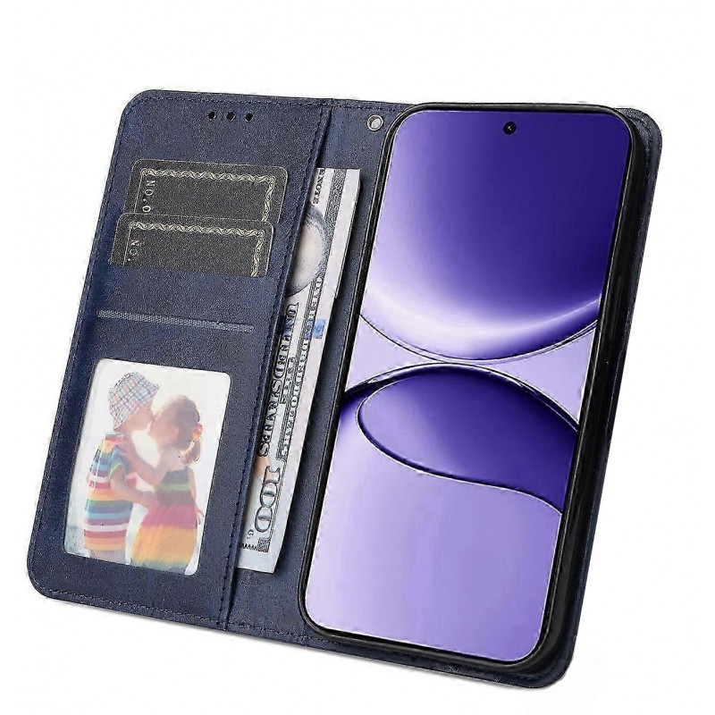 Θήκη Book Side Buckle Leather Cover Xiaomi Poco F7 5G / Redmi Turbo 4 Pro 5G Blue