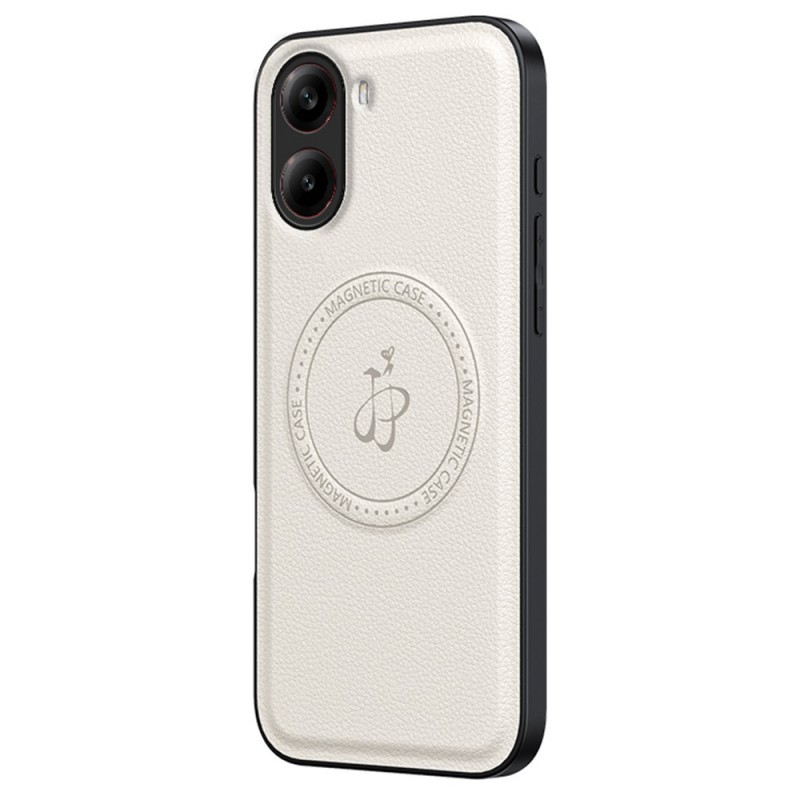 Θήκη Back Cover Leather Magsafe with Stand Xiaomi Poco F7 5G / Redmi Turbo 4 Pro 5G White