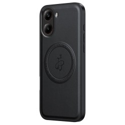 Θήκη Back Cover Leather Magsafe with Stand Xiaomi Poco F7 5G / Redmi Turbo 4 Pro 5G Black