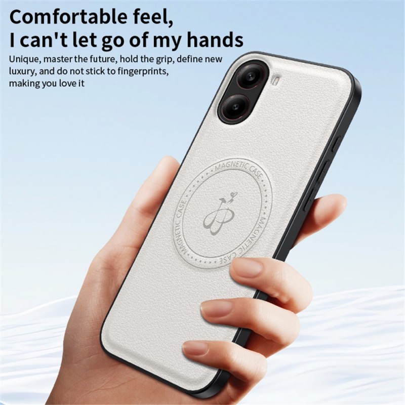 Θήκη Back Cover Leather Magsafe with Stand Xiaomi Poco F7 5G / Redmi Turbo 4 Pro 5G Black