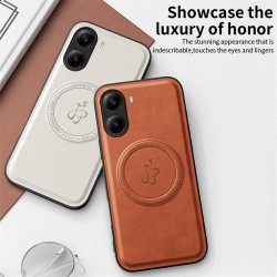 Θήκη Back Cover Leather Magsafe with Stand Xiaomi Poco F7 5G / Redmi Turbo 4 Pro 5G Black