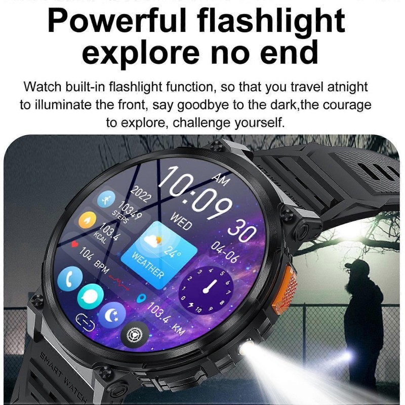 Smartwatch LEMFO K66 with Bluetooth Call Black