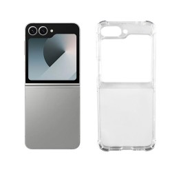 Θήκη Antishock Air TPU with Metal Hinge Camera Guard Samsung Galaxy Z Flip6 SM-F741 / Flip7 FE 5G SM-761B Clear