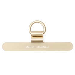 Ανταλλακτικό Pad Leeu Design για Λουράκι Λαιμο΄ύ Stainless Steel Ultra-Thin Mobile Pad Hanging Rope Clip Gold
