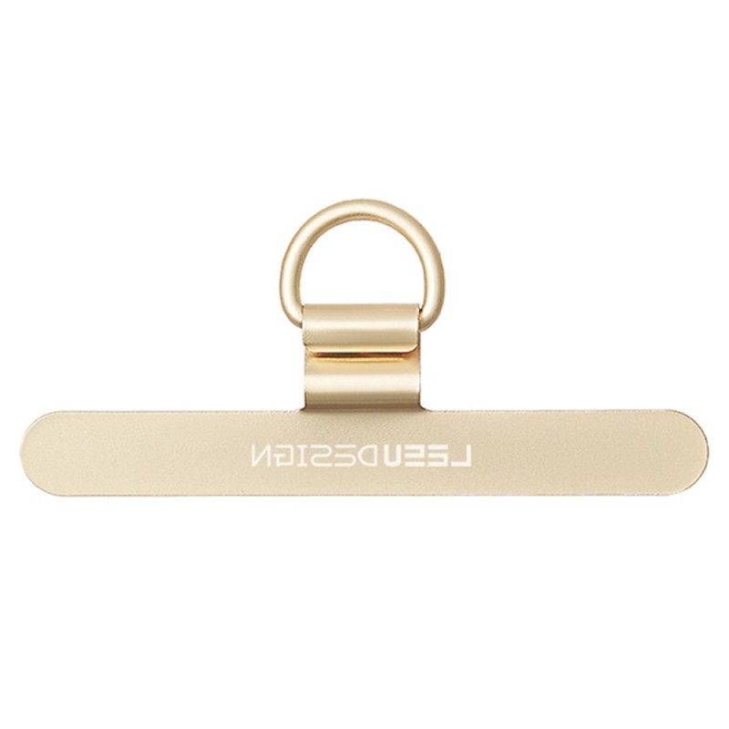 Ανταλλακτικό Pad Leeu Design για Λουράκι Λαιμο΄ύ Stainless Steel Ultra-Thin Mobile Pad Hanging Rope Clip Gold