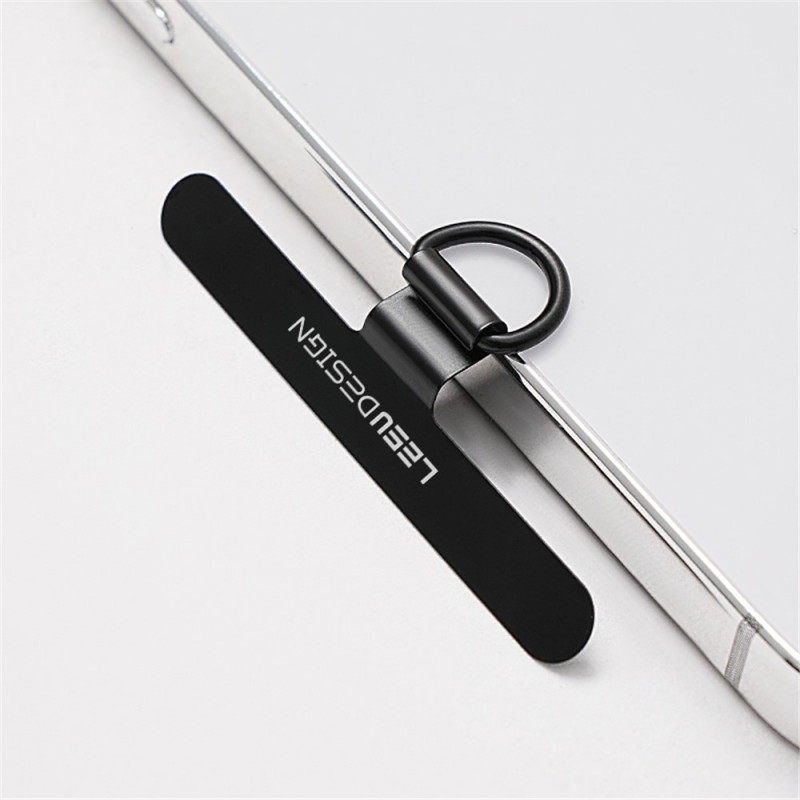 Ανταλλακτικό Pad Leeu Design για Λουράκι Λαιμο΄ύ Stainless Steel Ultra-Thin Mobile Pad Hanging Rope Clip Black