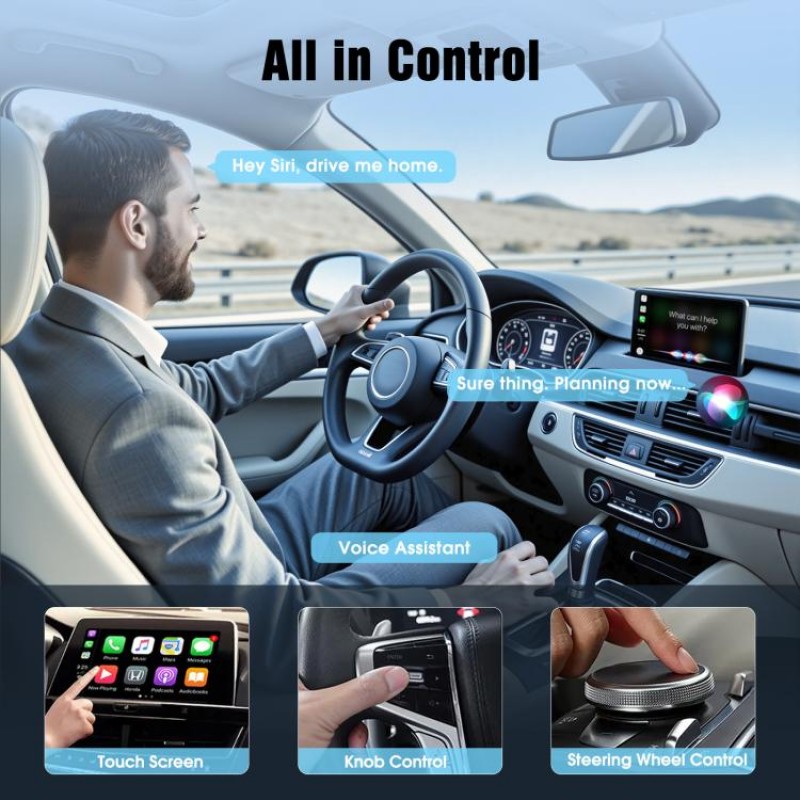 Ασύρματο Wireless Carplay Adapter for Car Connectivity Black