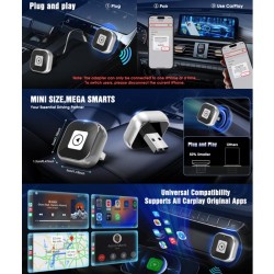 Ασύρματο Wireless Carplay Adapter for Car Connectivity Black