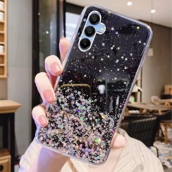 Θήκη Glitter Cover with Circular Mirror Holder Samsung Galaxy A16 SM-A166 Black