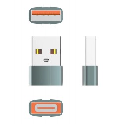 Αντάπτορας LDNIO USB σε USB-C LC150 Grey