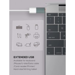 Αντάπτορας LDNIO USB σε USB-C LC140 Grey