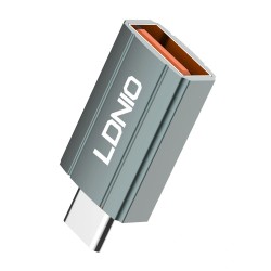 Αντάπτορας LDNIO USB σε USB-C LC140 Grey