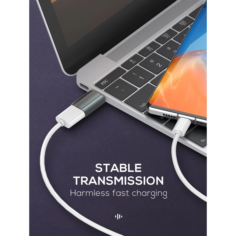 Αντάπτορας LDNIO USB σε USB-C LC140 Grey