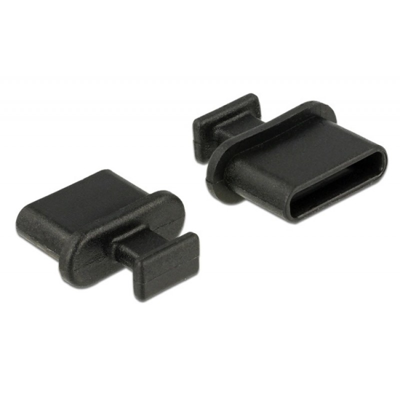 Κάλυμμα Προστασίας DELOCK για Θύρα USB-C με λαβή 64013 (10τμχ) Black 