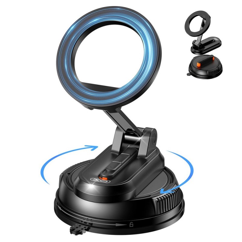 Βάση Αυτοκινήτου XO C175 Magnetic Suction Cup with Magsafe Car Holder Black