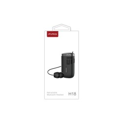 Ακουστικό Bluetooth Firo H18 Retractable Earphone Black Ακουστικό Bluetooth Firo H18 Retractable Earphone Black
