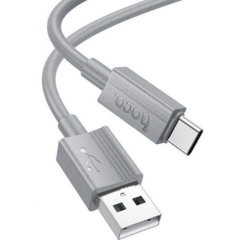 Καλώδιο Data Hoco X107 Favor Charging Data Cable 60W USB-A to Type-C 1m Grey