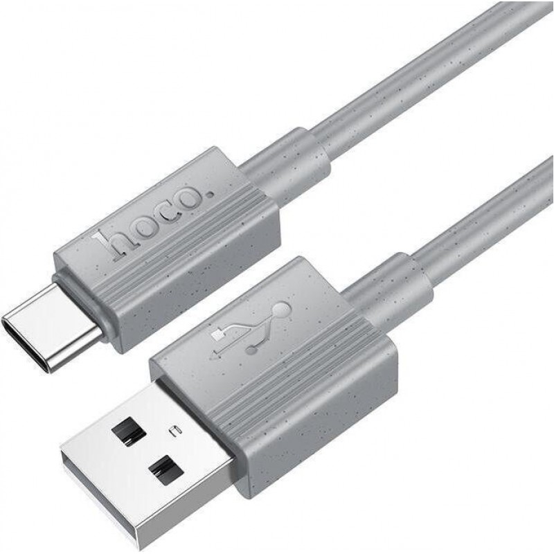 Καλώδιο Data Hoco X107 Favor Charging Data Cable 60W USB-A to Type-C 1m Grey