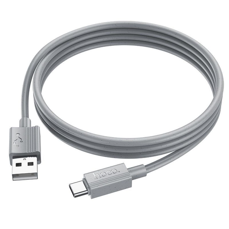 Καλώδιο Data Hoco X107 Favor Charging Data Cable 60W USB-A to Type-C 1m Grey
