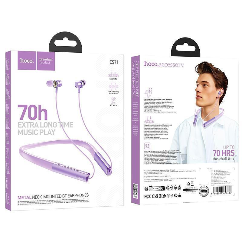 Ακουστικά Bluetooth Hoco ES71 Earbud Purple Ακουστικά Bluetooth Hoco ES71 Earbud Purple