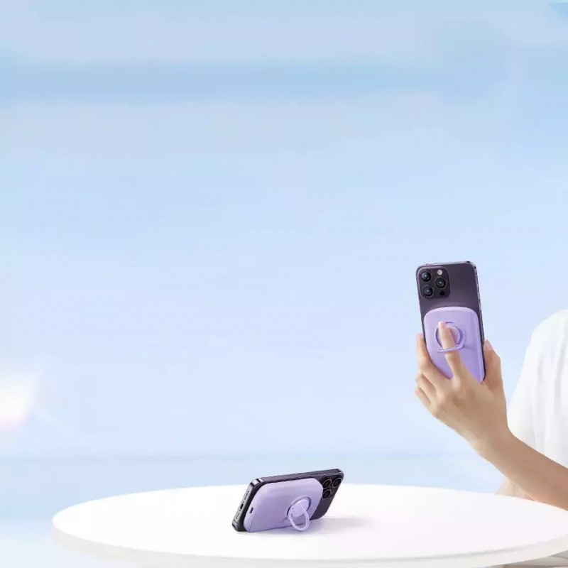 Εξωτερική Μπαταρία Joyroom JR-W030 Ring Holder Powerbank 6000mAh 20W Purple