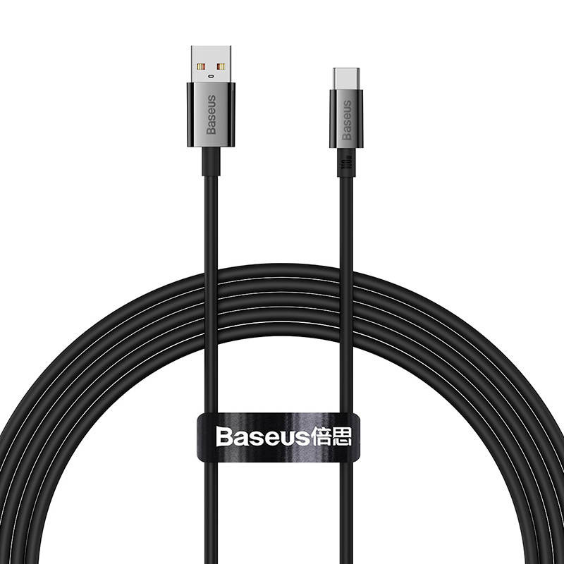 Καλώδιο Φόρτισης Baseus Superior Series USB-A to USB-C 100W 6A 2m Black