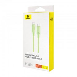 Καλώδιο Data Baseus Habitat Series USB-C to USB-C 100W 2m Green 