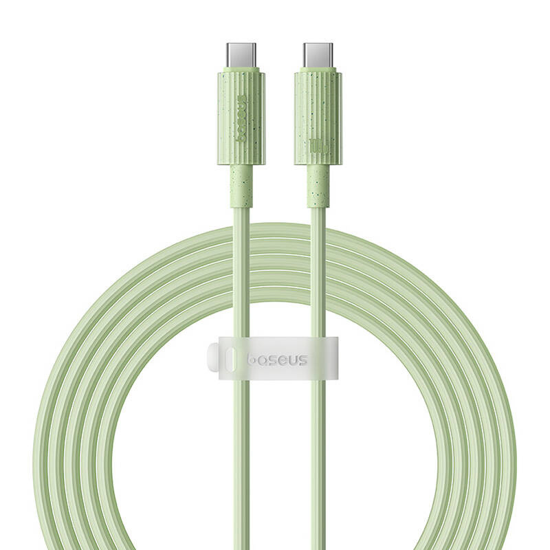 Καλώδιο Data Baseus Habitat Series USB-C to USB-C 100W 2m Green 