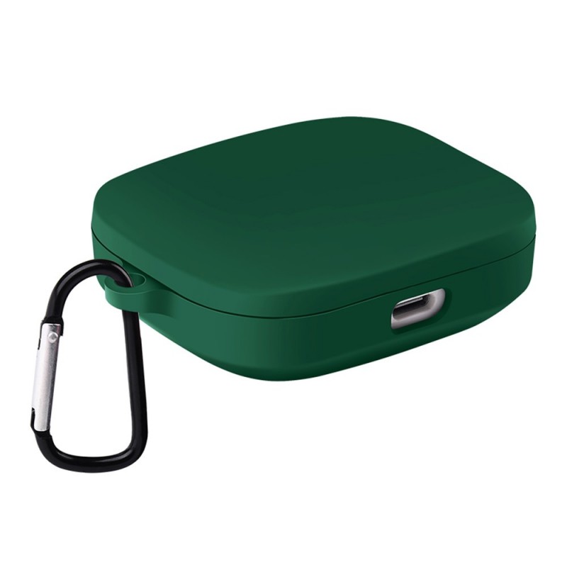 Θήκη Xiaomi Redmi Buds 6 Silicone Skin with Carabiner Green Θήκη Xiaomi Redmi Buds 6 Silicone Skin with Carabiner Green