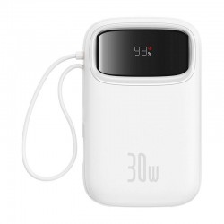 Εξωτερική Μπαταρία Baseus QPow 2 Powerbank 10000mAh 30W PD 2x Type-C White