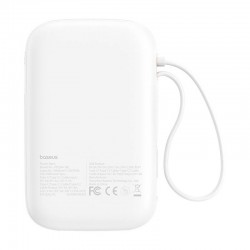 Εξωτερική Μπαταρία Baseus QPow 2 Powerbank 10000mAh 30W PD 2x Type-C White