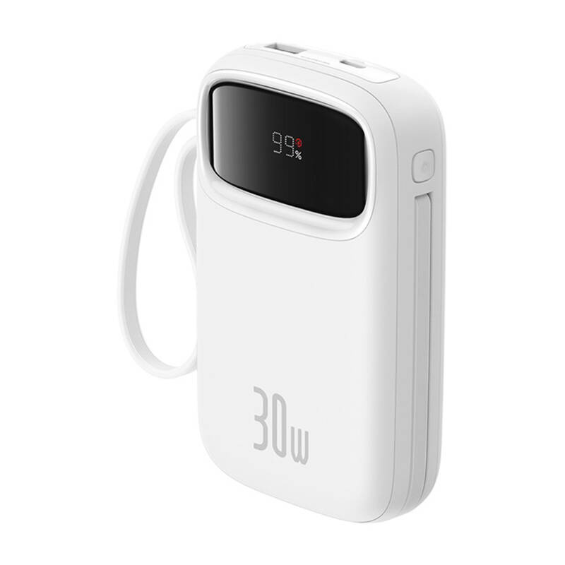 Εξωτερική Μπαταρία Baseus QPow 2 Powerbank 10000mAh 30W PD 2x Type-C White