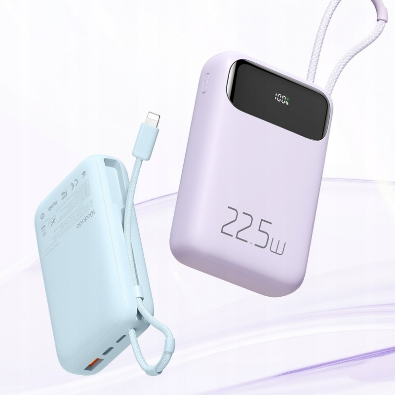 Εξωτερική Μπαταρία Mcdodo Power Bank MC-3255 10000mAh, 22.5W Lightning Cable Purple
