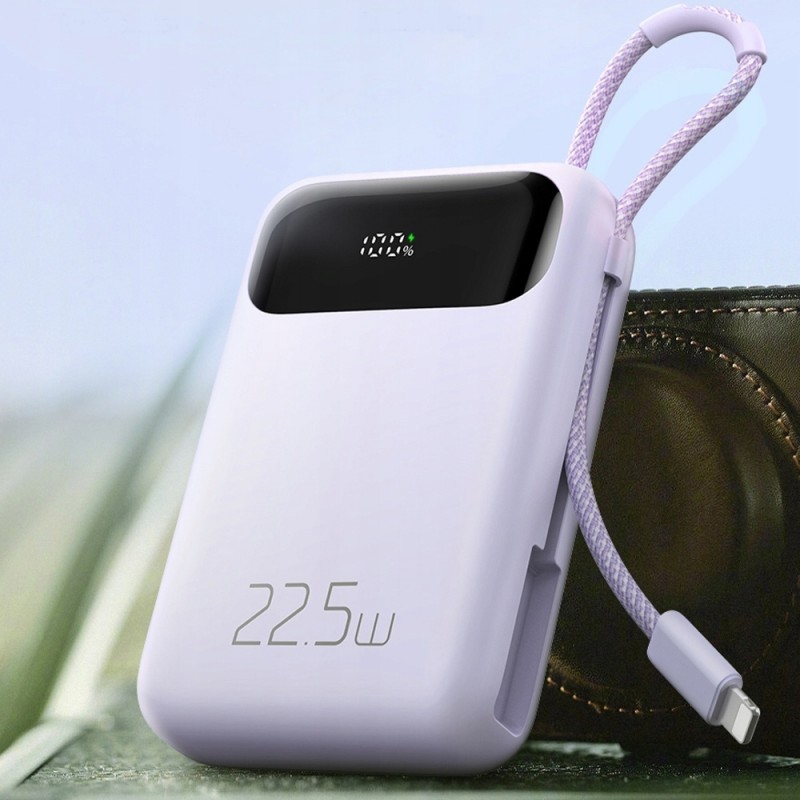 Εξωτερική Μπαταρία Mcdodo Power Bank MC-3255 10000mAh, 22.5W Lightning Cable Purple