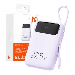 Εξωτερική Μπαταρία Mcdodo Power Bank MC-3255 10000mAh, 22.5W Lightning Cable Purple