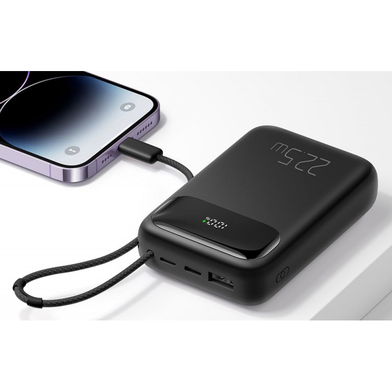 Εξωτερική Μπαταρία Mcdodo Power Bank MC-3253 10000mAh, 22.5W Lightning Cable Black