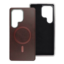 Θήκη Gentleman Mag Cover with Magsafe Samsung Galaxy S25 Ultra 5G S938 Brown