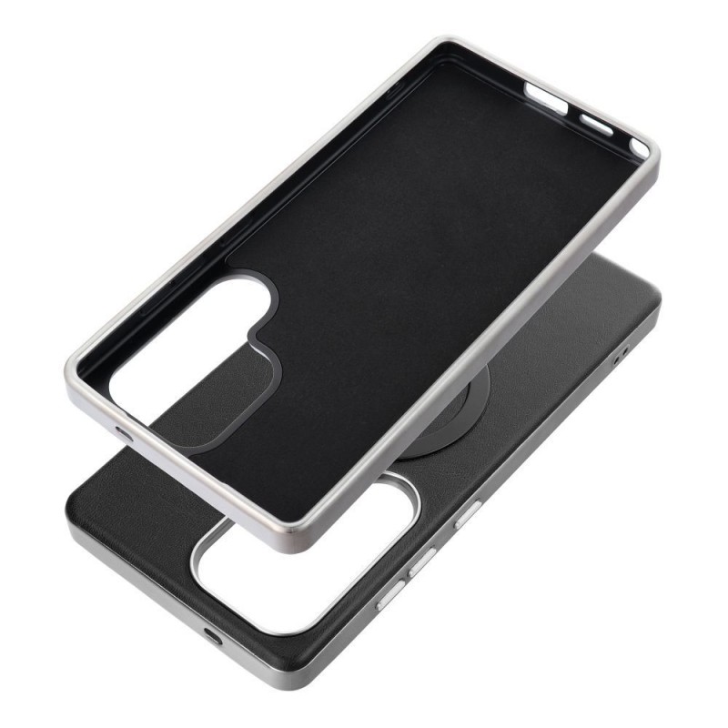 Θήκη Gentleman Mag Cover with Magsafe Samsung Galaxy S25 Ultra 5G S938 Black