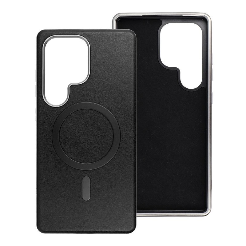 Θήκη Gentleman Mag Cover with Magsafe Samsung Galaxy S25 Ultra 5G S938 Black