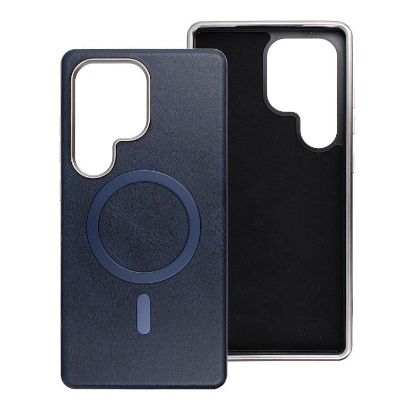 Θήκη Gentleman Mag Cover with Magsafe Samsung Galaxy S25 Ultra 5G S938 Navy Blue
